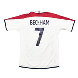 Buy 2003/05 England Beckham 7 Home Shirt (M) Umbro ~ Free worldwide shipping available ~ Authentic Vintage Football Shirts from Cult Kits