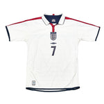 Buy 2003/05 England Beckham 7 Home Shirt (M) Umbro ~ Free worldwide shipping available ~ Authentic Vintage Football Shirts from Cult Kits