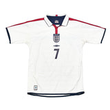 Buy 2003/05 England Beckham 7 Home Shirt (M) Umbro ~ Free worldwide shipping available ~ Authentic Vintage Football Shirts from Cult Kits