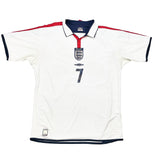 Buy 2003/05 England Beckham 7 Home Shirt (XL) Umbro ~ Free worldwide shipping ~ Authentic Vintage Football Shirts from Cult Kits