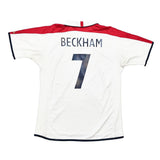 Buy 2003/05 England Beckham 7 Home Shirt (XL) Umbro ~ Free worldwide shipping ~ Authentic Vintage Football Shirts from Cult Kits