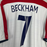 Shop 2003/05 ENGLAND BECKHAM #7 HOME SHIRT (XXL) UMBRO, classic football shirts, vintage football shirts & retro soccer jerseys at Cult Kits