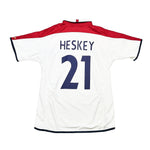 Buy 2003/05 England Heskey 21 *Signed* Home Shirt (L) Umbro ~ Free worldwide shipping ~ Authentic Vintage Football Shirts from Cult Kits