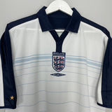 Shop 2003/05 ENGLAND TRAINING SHIRT (L) UMBRO, classic football shirts, vintage football shirts & retro soccer jerseys at Cult Kits