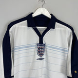 Shop 2003/05 ENGLAND TRAINING SHIRT (M) UMBRO, classic football shirts, vintage football shirts & retro soccer jerseys at Cult Kits