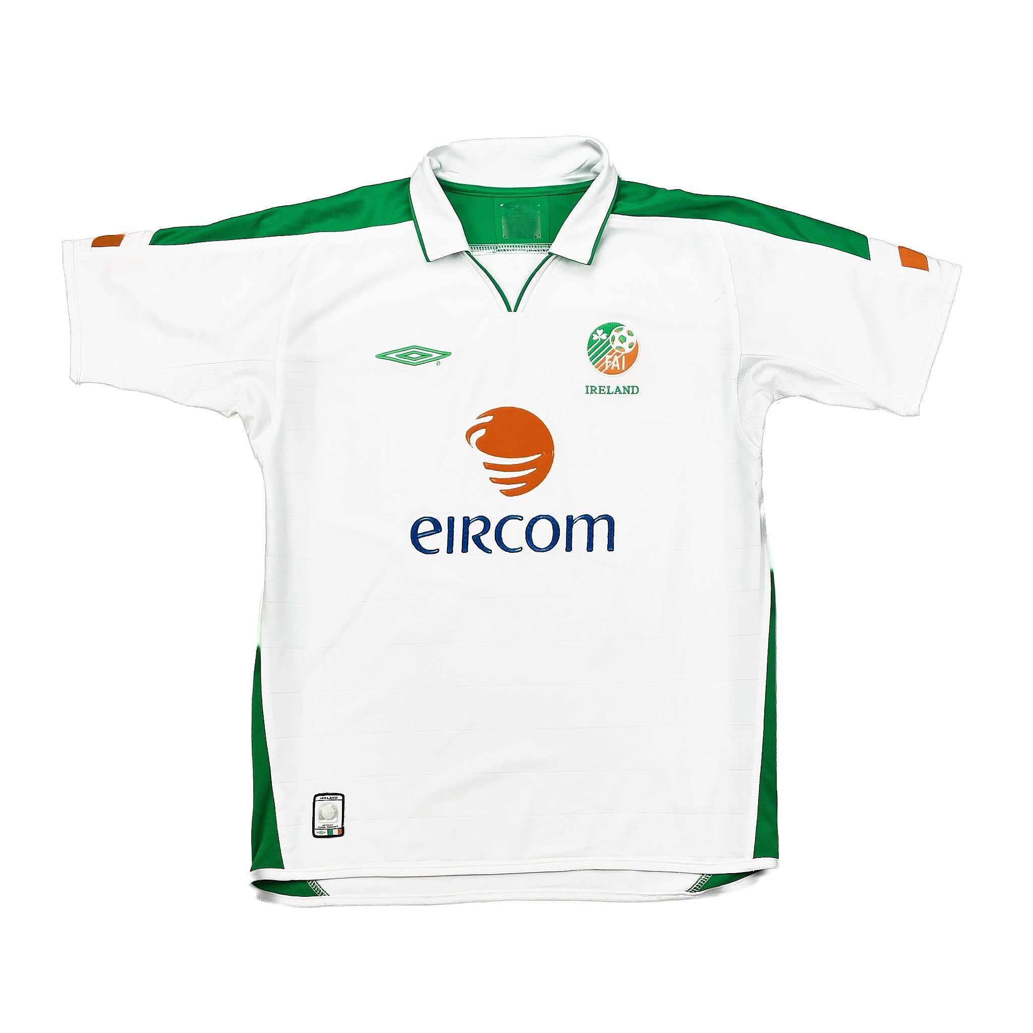 Buy 2003/05 IRELAND KEANE 6 AWAY SHIRT (M) UMBRO ~ Free worldwide shipping available ~ Authentic Vintage Football Shirts from Cult Kits