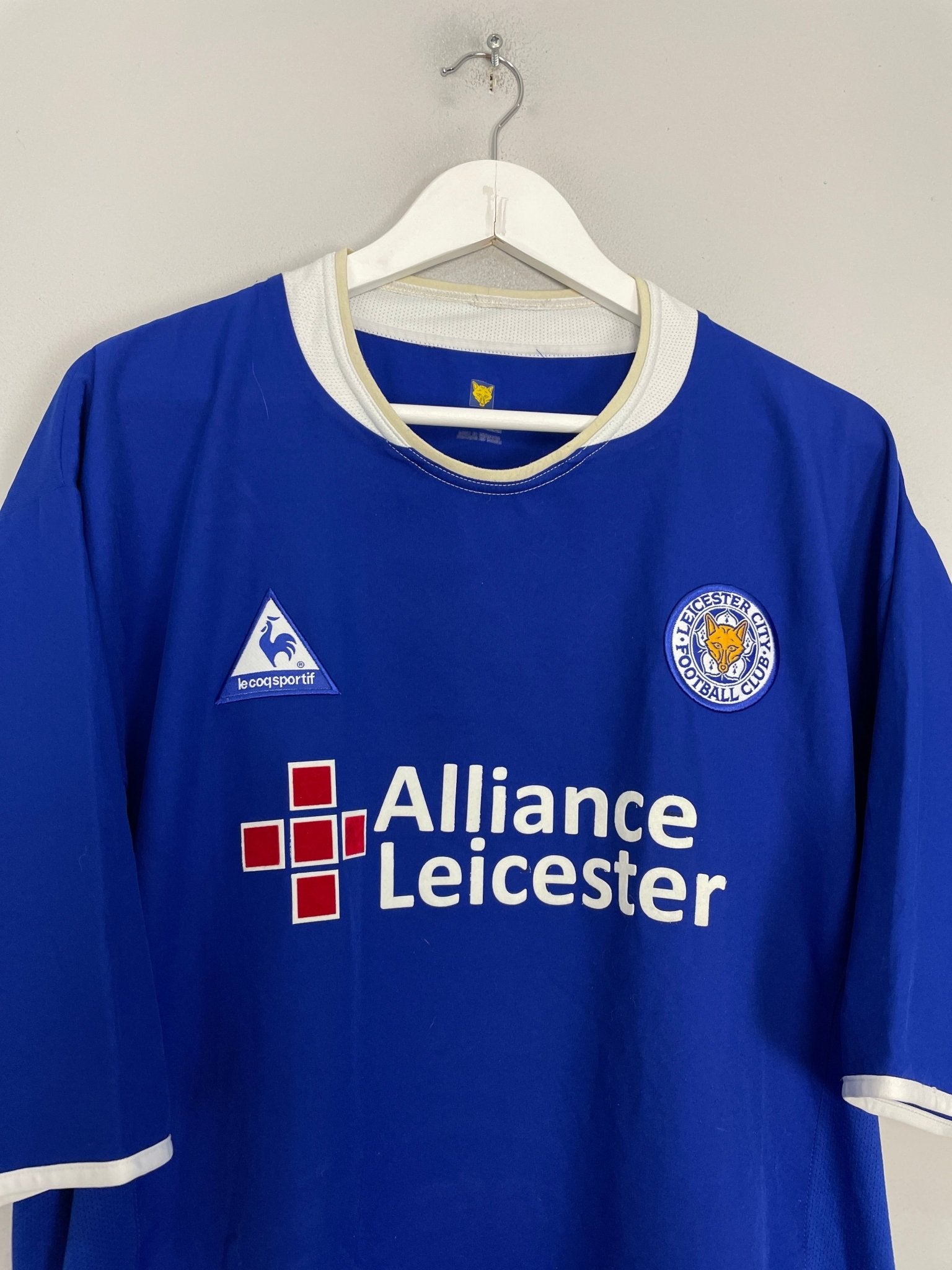 Shop 2003/05 LEICESTER CITY HOME SHIRT (XXL) LE COQ, classic football shirts, vintage football shirts & retro soccer jerseys at Cult Kits