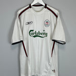 Shop 2003/05 LIVERPOOL GERRARD #17 AWAY SHIRT (XL) REEBOK, classic football shirts, vintage football shirts & retro soccer jerseys at Cult Kits
