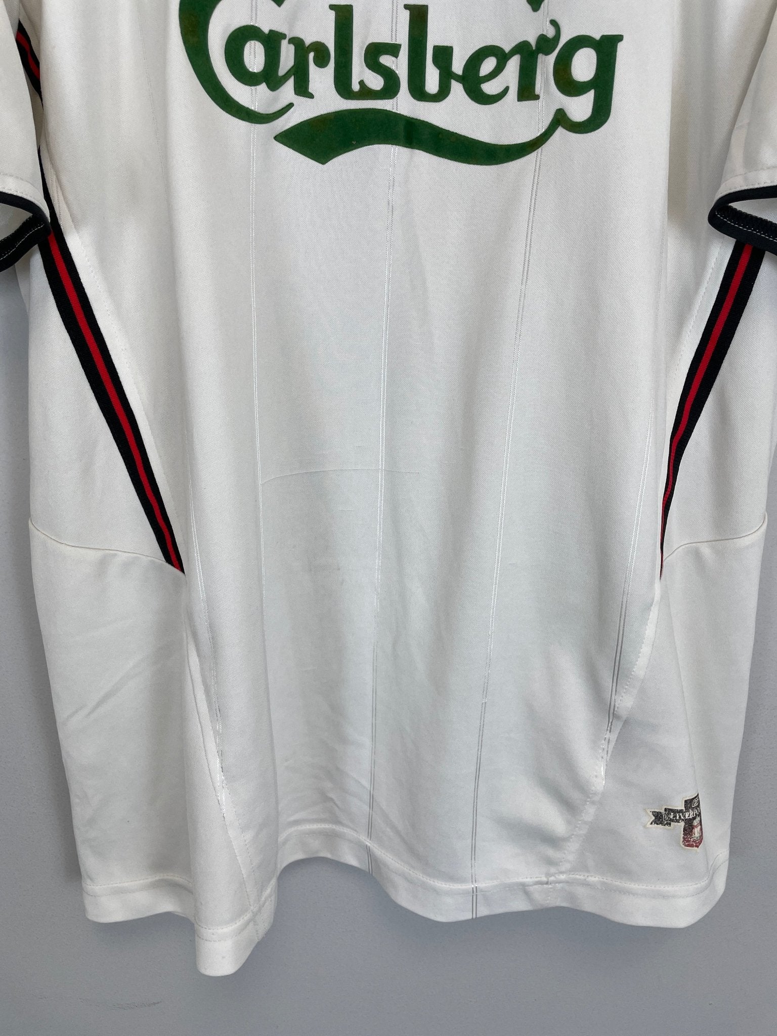 Shop 2003/05 LIVERPOOL GERRARD #17 AWAY SHIRT (XL) REEBOK, classic football shirts, vintage football shirts & retro soccer jerseys at Cult Kits