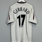Shop 2003/05 LIVERPOOL GERRARD #17 AWAY SHIRT (XL) REEBOK, classic football shirts, vintage football shirts & retro soccer jerseys at Cult Kits