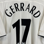 Shop 2003/05 LIVERPOOL GERRARD #17 AWAY SHIRT (XL) REEBOK, classic football shirts, vintage football shirts & retro soccer jerseys at Cult Kits