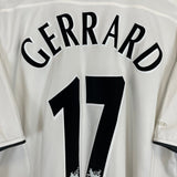 Shop 2003/05 LIVERPOOL GERRARD #17 AWAY SHIRT (XL) REEBOK, classic football shirts, vintage football shirts & retro soccer jerseys at Cult Kits