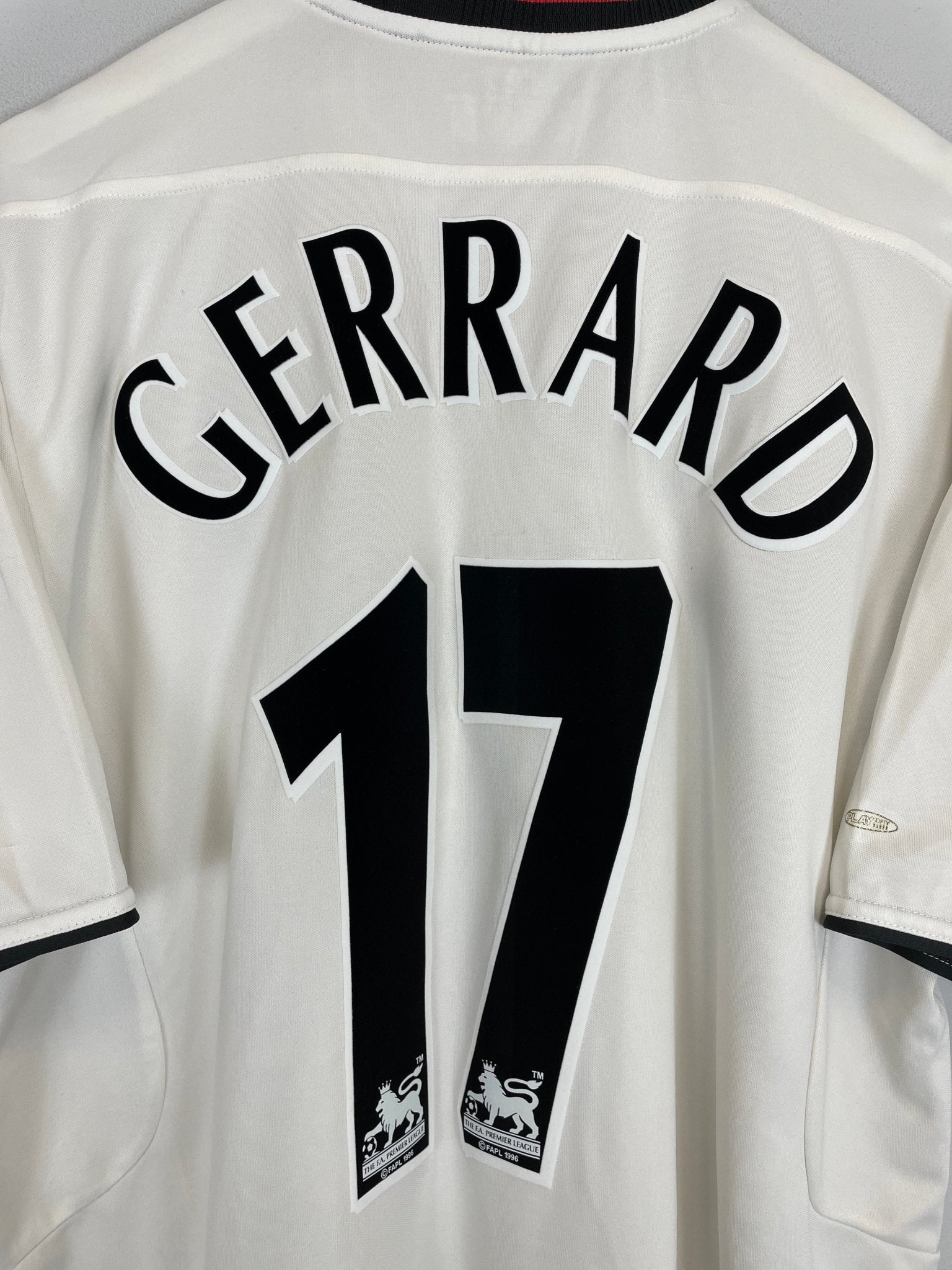 Shop 2003/05 LIVERPOOL GERRARD #17 AWAY SHIRT (XL) REEBOK, classic football shirts, vintage football shirts & retro soccer jerseys at Cult Kits