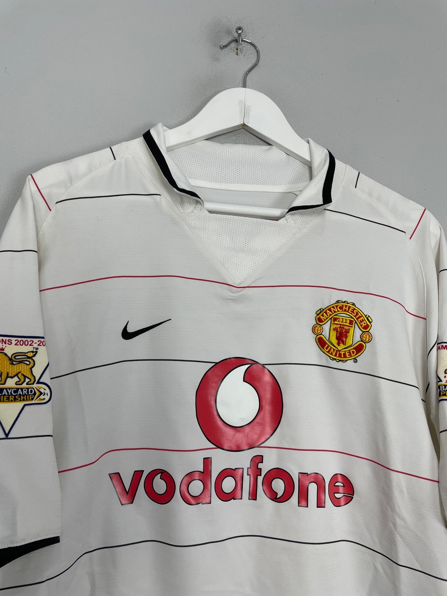 Shop 2003/05 MANCHESTER UNITED KEANE #16 AWAY SHIRT (L) NIKE, classic football shirts, vintage football shirts & retro soccer jerseys at Cult Kits