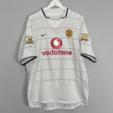 Shop 2003/05 MANCHESTER UNITED KEANE #16 AWAY SHIRT (L) NIKE, classic football shirts, vintage football shirts & retro soccer jerseys at Cult Kits