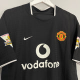 Shop 2003/05 MANCHESTER UNITED KEANE #16 AWAY SHIRT (M) NIKE, classic football shirts, vintage football shirts & retro soccer jerseys at Cult Kits