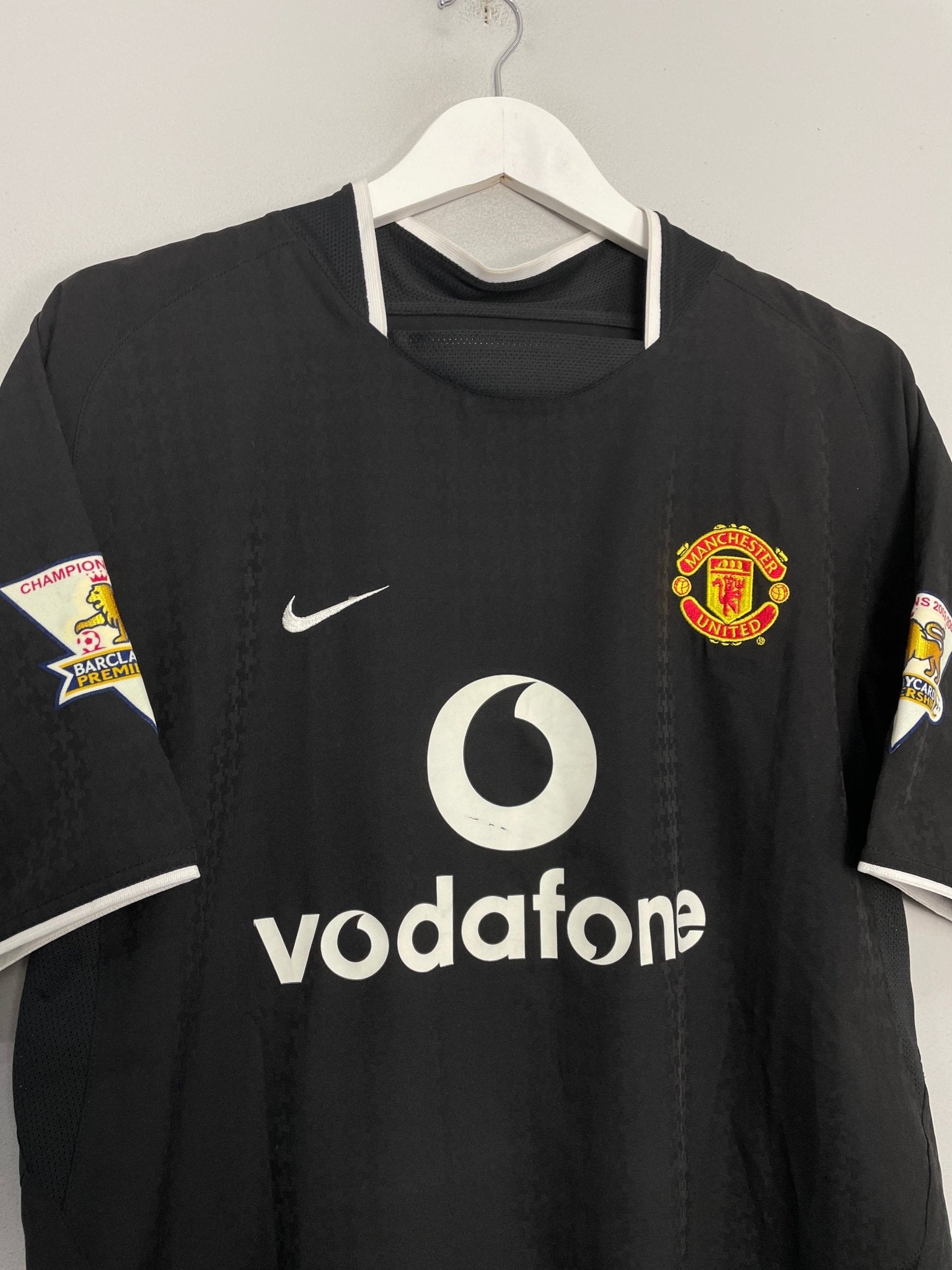 Shop 2003/05 MANCHESTER UNITED KEANE #16 AWAY SHIRT (M) NIKE, classic football shirts, vintage football shirts & retro soccer jerseys at Cult Kits