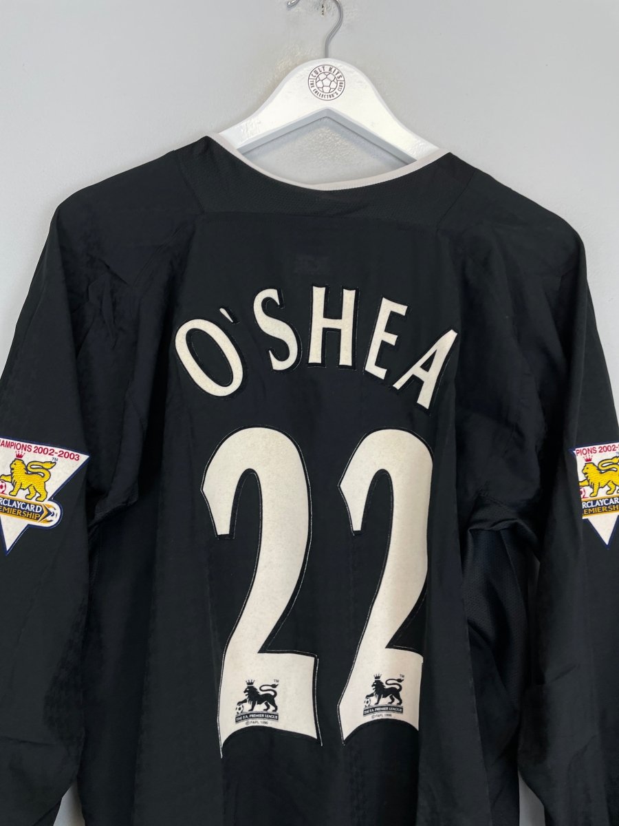 2003/05 MANCHESTER UNITED O'SHEA 22 L/S HOME SHIRT (XL) NIKE - Cult Kits - XL - Buy Vintage Football Shirts, Authentic Retro Football Shirts For Sale, Classic Football Shirts & Soccer Jersey