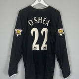 2003/05 MANCHESTER UNITED O'SHEA 22 L/S HOME SHIRT (XL) NIKE - Cult Kits - XL - Buy Vintage Football Shirts, Authentic Retro Football Shirts For Sale, Classic Football Shirts & Soccer Jersey