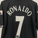 Shop 2003/05 MANCHESTER UNITED RONALDO #7 AWAY SHIRT (L) NIKE, classic football shirts, vintage football shirts & retro soccer jerseys at Cult Kits