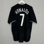 Shop 2003/05 MANCHESTER UNITED RONALDO #7 AWAY SHIRT (L) NIKE, classic football shirts, vintage football shirts & retro soccer jerseys at Cult Kits