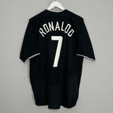 Shop 2003/05 MANCHESTER UNITED RONALDO #7 AWAY SHIRT (L) NIKE, classic football shirts, vintage football shirts & retro soccer jerseys at Cult Kits