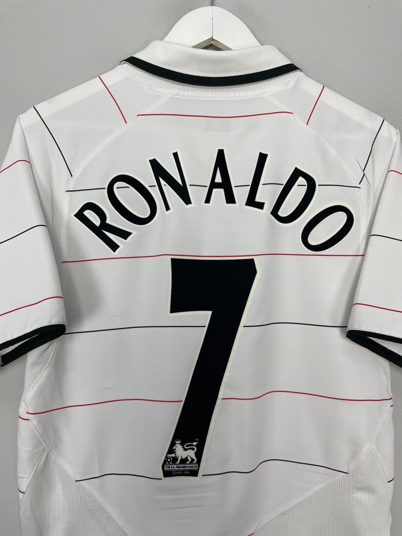 Shop 2003/05 MANCHESTER UNITED RONALDO #7 AWAY SHIRT (S) NIKE, classic football shirts, vintage football shirts & retro soccer jerseys at Cult Kits