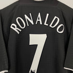 Shop 2003/05 MANCHESTER UNITED RONALDO #7 AWAY SHIRT (XL) NIKE, classic football shirts, vintage football shirts & retro soccer jerseys at Cult Kits