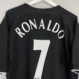 2003/05 MANCHESTER UNITED RONALDO 7 AWAY SHIRT (XL) NIKE - Cult Kits - XL - Buy Vintage Football Shirts, Authentic Retro Football Shirts For Sale, Classic Football Shirts & Soccer Jersey