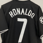 Shop 2003/05 MANCHESTER UNITED RONALDO #7 C/L AWAY SHIRT (M) NIKE, classic football shirts, vintage football shirts & retro soccer jerseys at Cult Kits