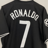 Shop 2003/05 MANCHESTER UNITED RONALDO #7 C/L AWAY SHIRT (M) NIKE, classic football shirts, vintage football shirts & retro soccer jerseys at Cult Kits