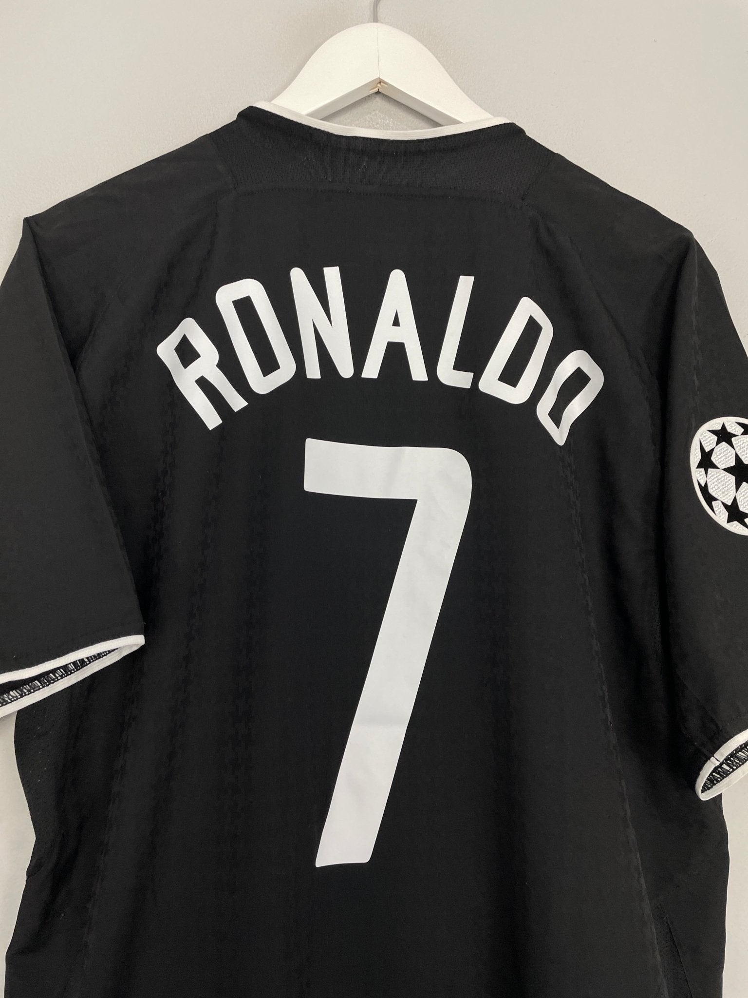 Shop 2003/05 MANCHESTER UNITED RONALDO #7 C/L AWAY SHIRT (M) NIKE, classic football shirts, vintage football shirts & retro soccer jerseys at Cult Kits