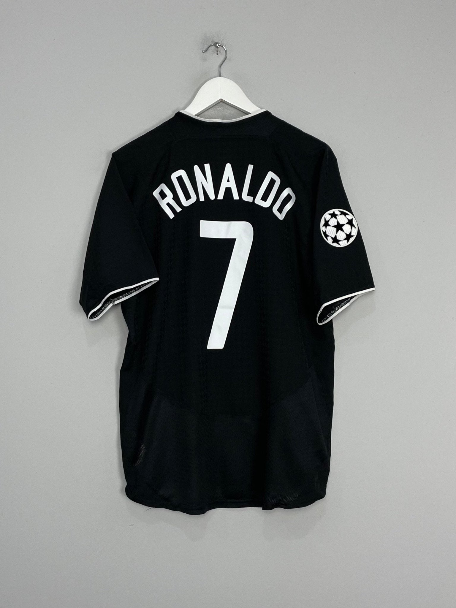 Shop 2003/05 MANCHESTER UNITED RONALDO #7 C/L AWAY SHIRT (M) NIKE, classic football shirts, vintage football shirts & retro soccer jerseys at Cult Kits