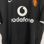 Shop 2003/05 MANCHESTER UNITED RONALDO #7 *STAND UP TO RACISM* AWAY SHIRT (M) NIKE, classic football shirts, vintage football shirts & retro soccer jerseys at Cult Kits