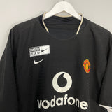 Shop 2003/05 MANCHESTER UNITED RONALDO #7 *STAND UP TO RACISM* AWAY SHIRT (M) NIKE, classic football shirts, vintage football shirts & retro soccer jerseys at Cult Kits