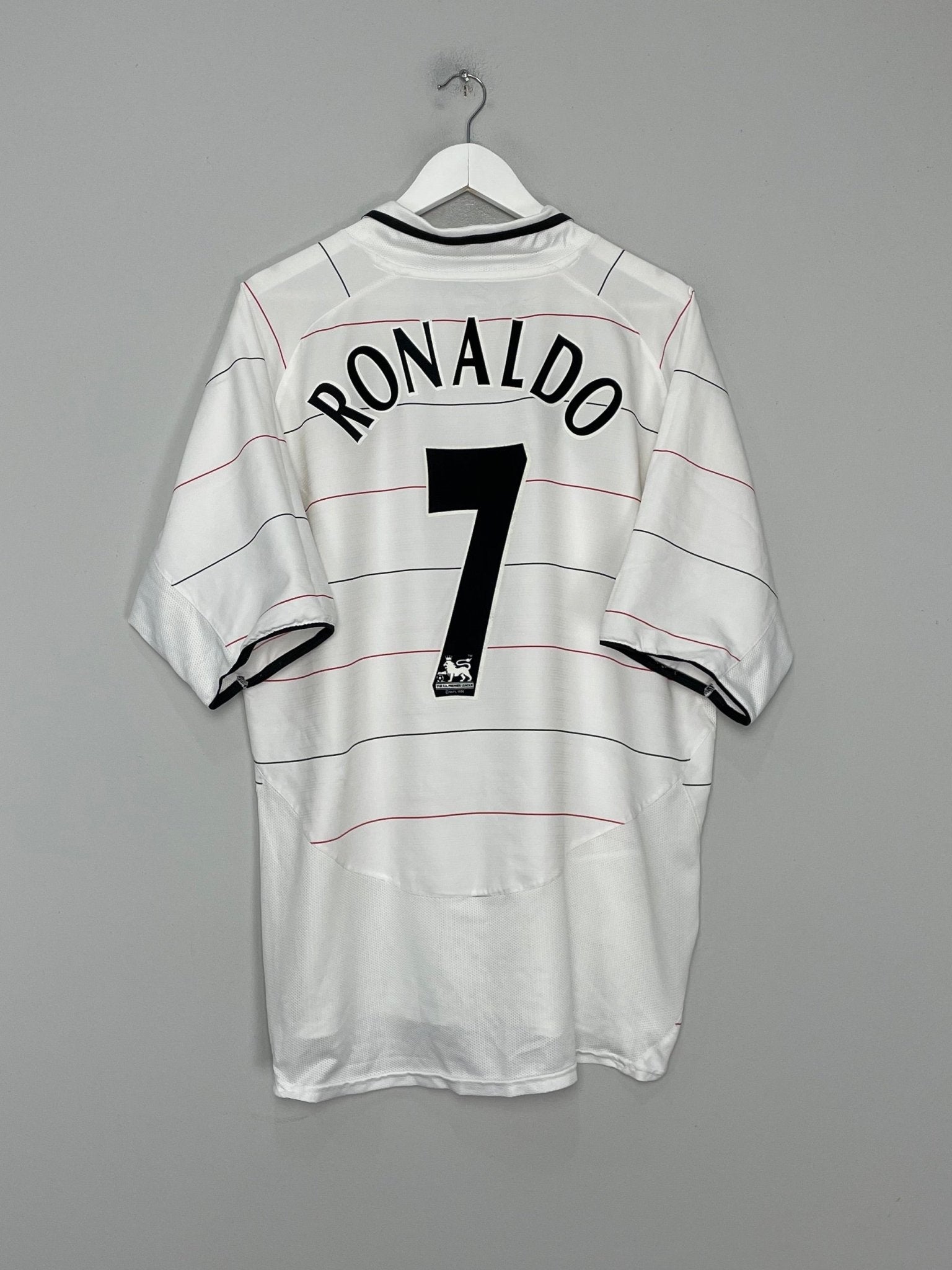 Shop 2003/05 MANCHESTER UNITED RONALDO #7 THIRD SHIRT (XL) NIKE, classic football shirts, vintage football shirts & retro soccer jerseys at Cult Kits