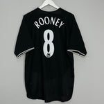 Shop 2003/05 MANCHESTER UNITED ROONEY #8 AWAY SHIRT (L) NIKE, classic football shirts, vintage football shirts & retro soccer jerseys at Cult Kits