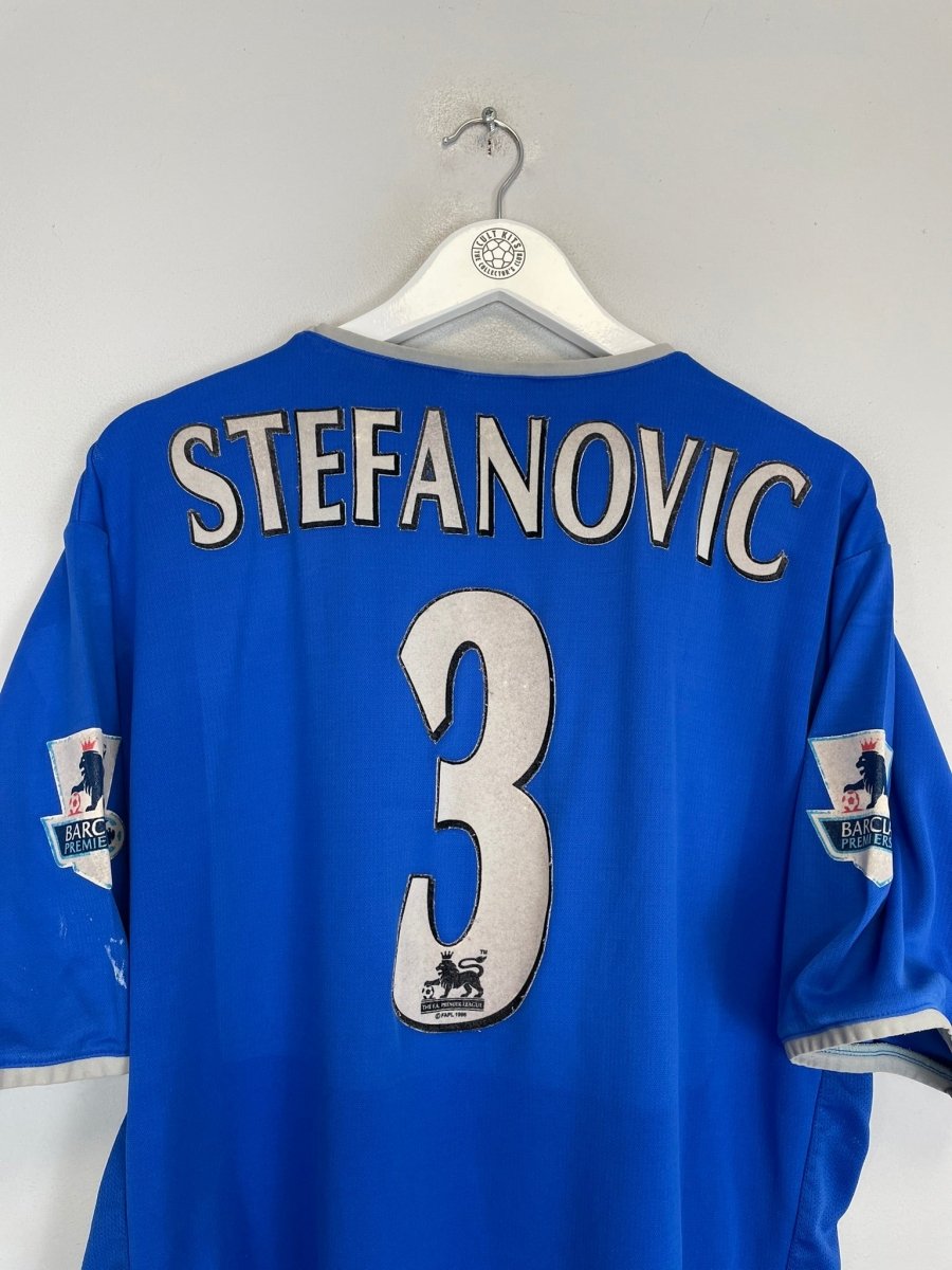 2003/05 PORTSMOUTH STEFANOVIC 3 HOME SHIRT (S) OM - Cult Kits - Small - Buy Vintage Football Shirts, Authentic Retro Football Shirts For Sale, Classic Football Shirts & Soccer Jersey