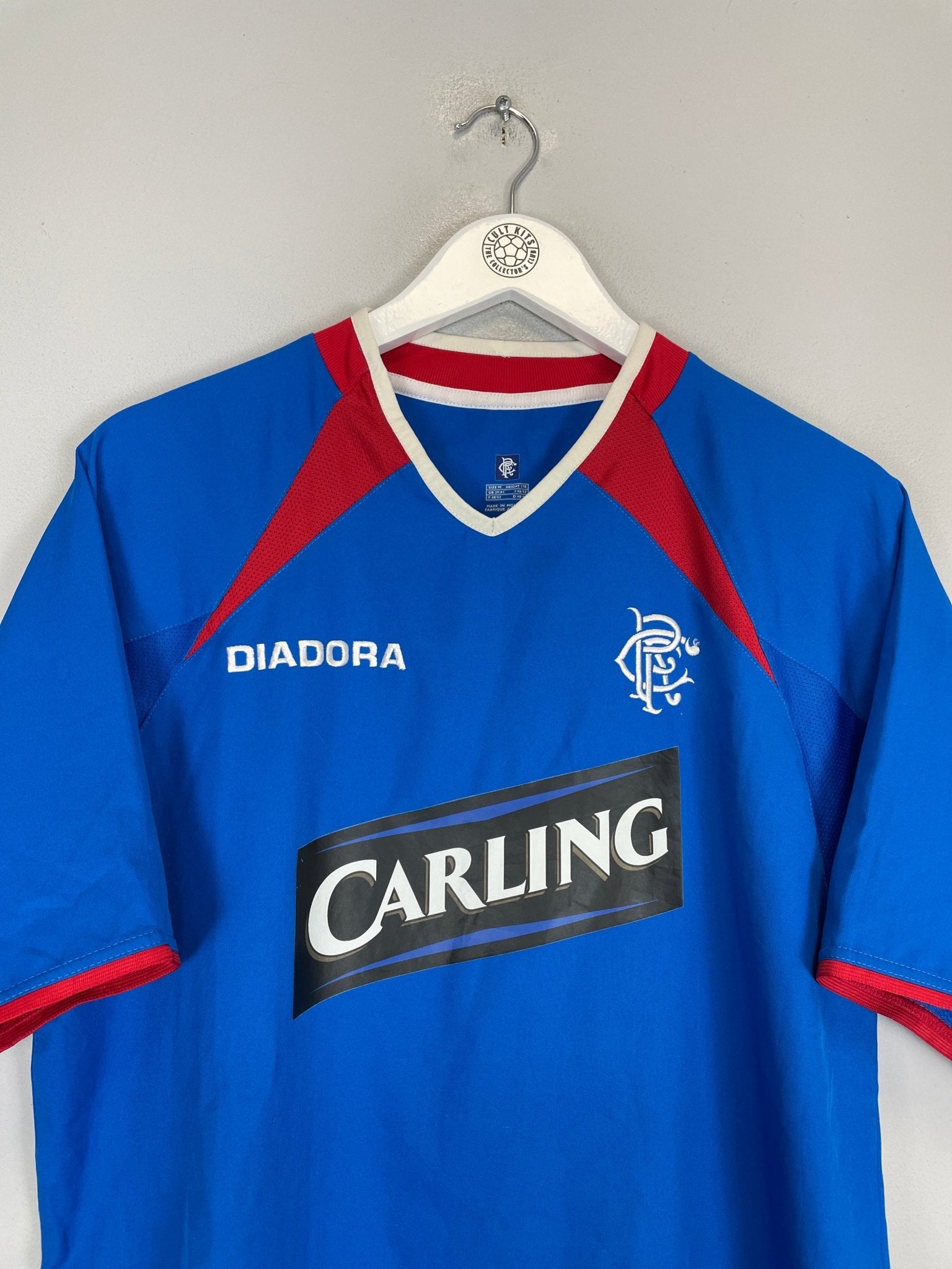 Shop 2003/05 RANGERS HOME SHIRT (M) NIKE, classic football shirts, vintage football shirts & retro soccer jerseys at Cult Kits