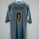 2003/04 REAL MADRID RONALDO #9 THIRD SHIRT (XL) ADIDAS