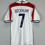 2003/05 ENGLAND BECKHAM #7 HOME SHIRT (L) UMBRO CLASSIC FOOTBALL SHIRTS