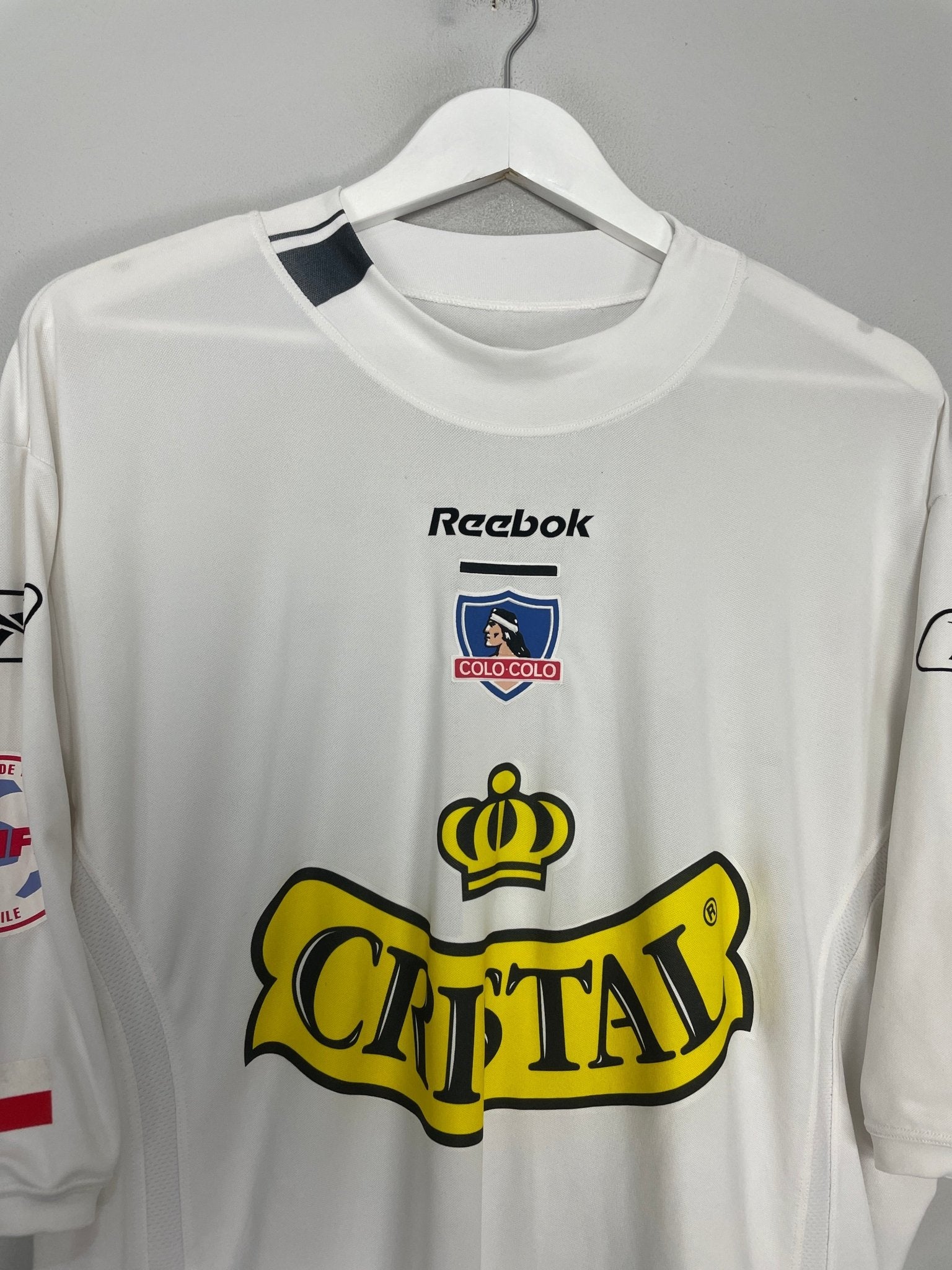 Shop 2004 COLO COLO M.FERNANDEZ #14 HOME SHIRT (L) REEBOK, classic football shirts, vintage football shirts & retro soccer jerseys at Cult Kits