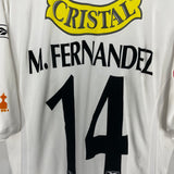 Shop 2004 COLO COLO M.FERNANDEZ #14 HOME SHIRT (L) REEBOK, classic football shirts, vintage football shirts & retro soccer jerseys at Cult Kits