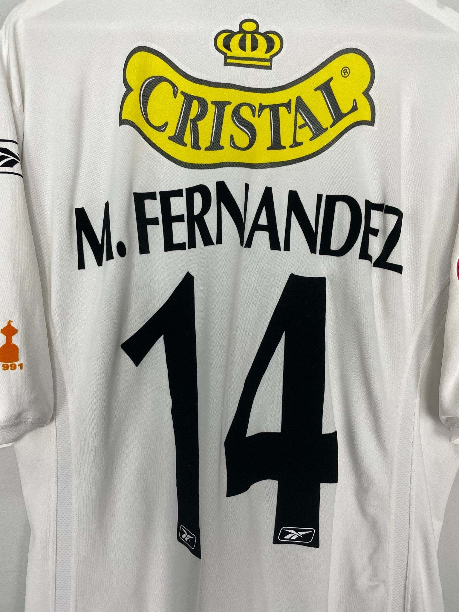 Shop 2004 COLO COLO M.FERNANDEZ #14 HOME SHIRT (L) REEBOK, classic football shirts, vintage football shirts & retro soccer jerseys at Cult Kits