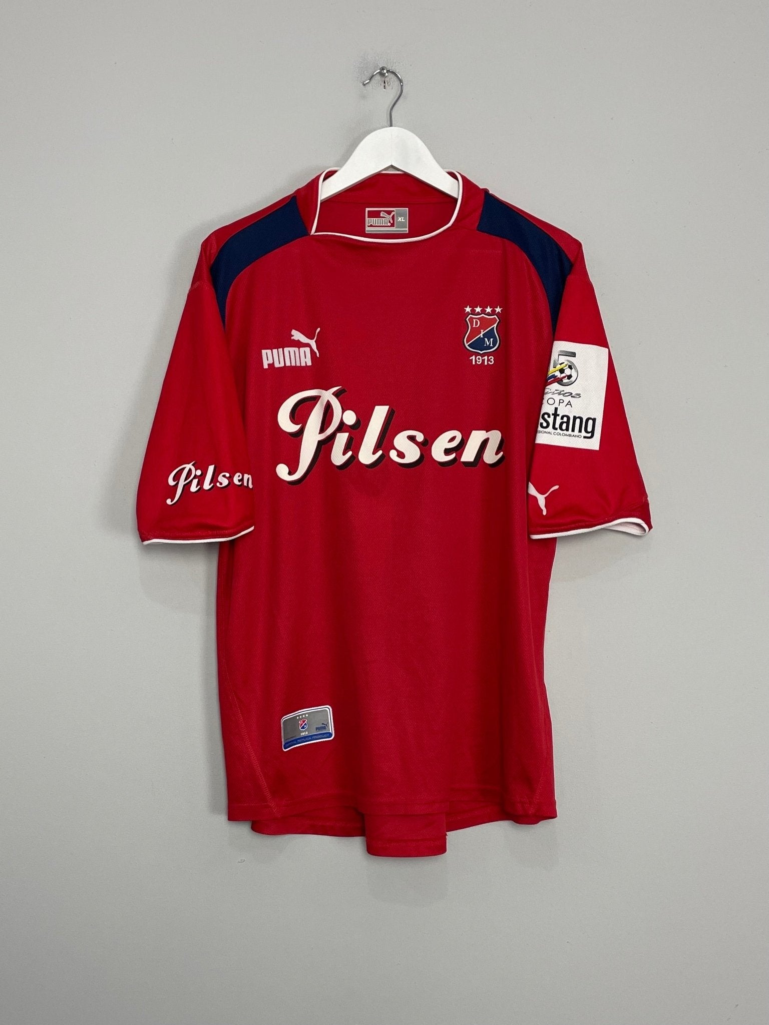Shop 2004 INDEPENDIENTE MEDELLIN HOME SHIRT (XL) PUMA, classic football shirts, vintage football shirts & retro soccer jerseys at Cult Kits
