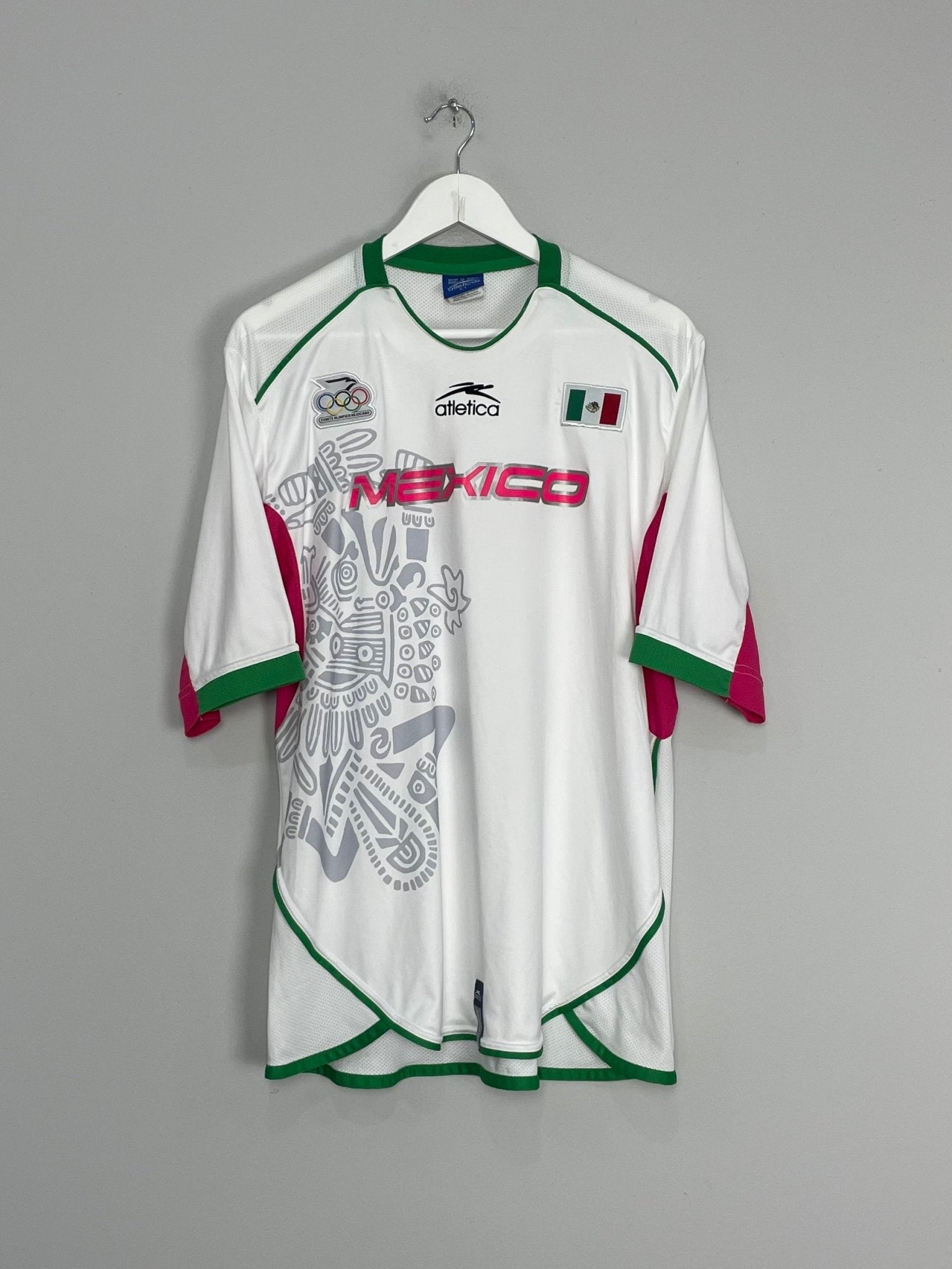 Shop 2004 MEXICO OLYMPIC AWAY SHIRT (L) ATLETICA, classic football shirts, vintage football shirts & retro soccer jerseys at Cult Kits