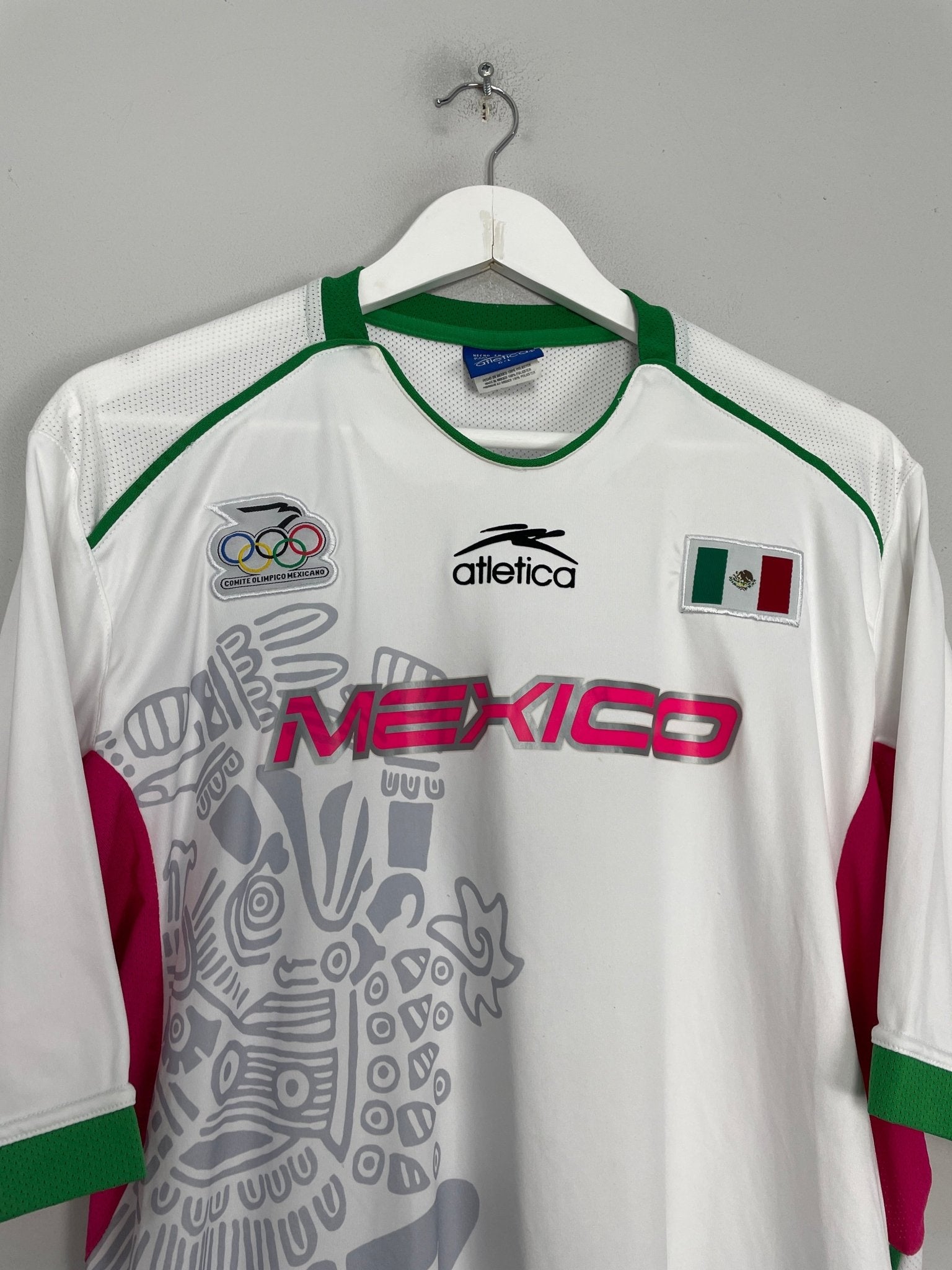 Shop 2004 MEXICO OLYMPIC AWAY SHIRT (L) ATLETICA, classic football shirts, vintage football shirts & retro soccer jerseys at Cult Kits