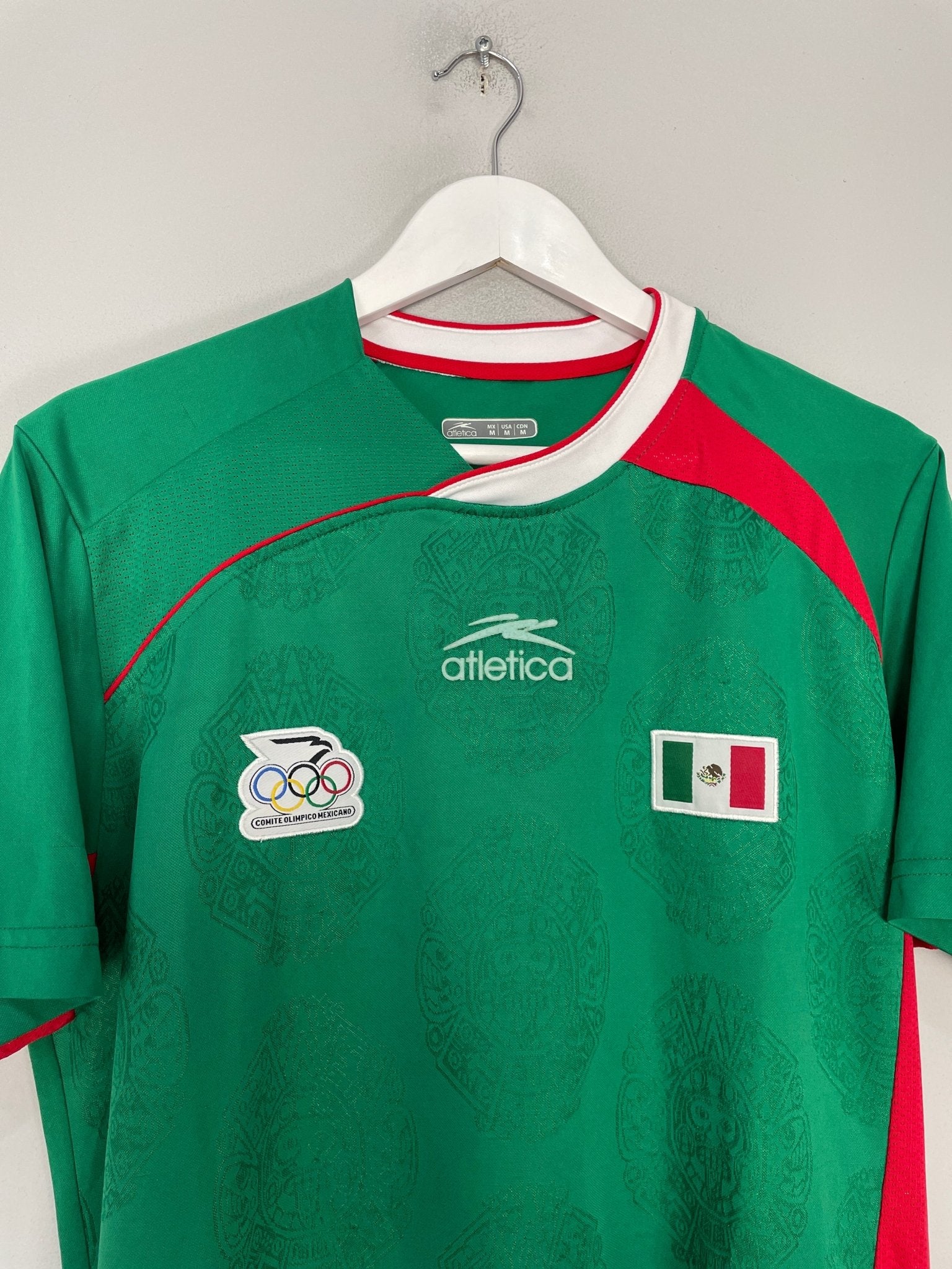 Shop 2004 MEXICO OLYMPIC SHIRT (M) ATLETICA, classic football shirts, vintage football shirts & retro soccer jerseys at Cult Kits