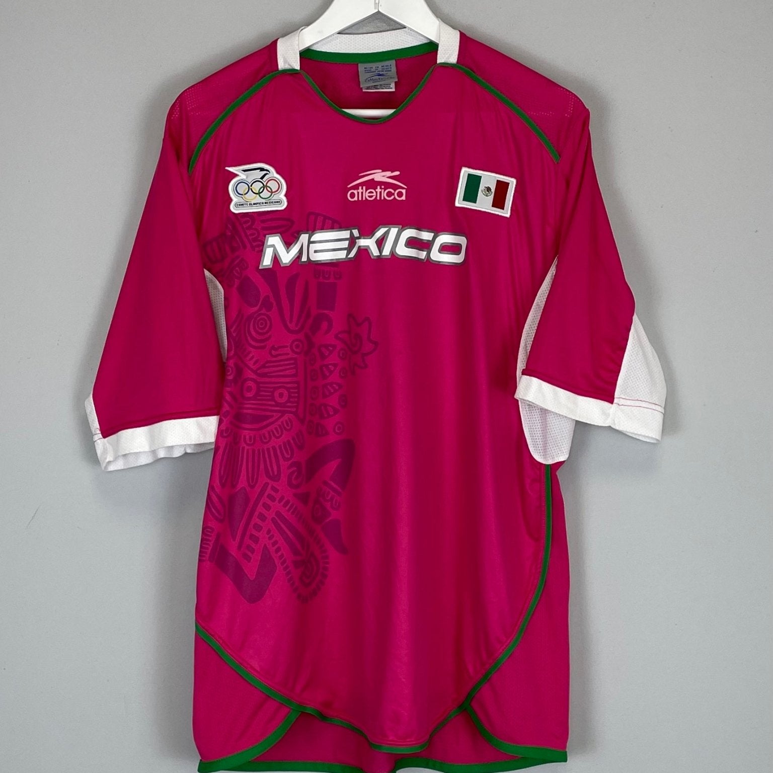 Shop 2004 MEXICO OLYMPICS SHIRT (L) ATLETICA, classic football shirts, vintage football shirts & retro soccer jerseys at Cult Kits