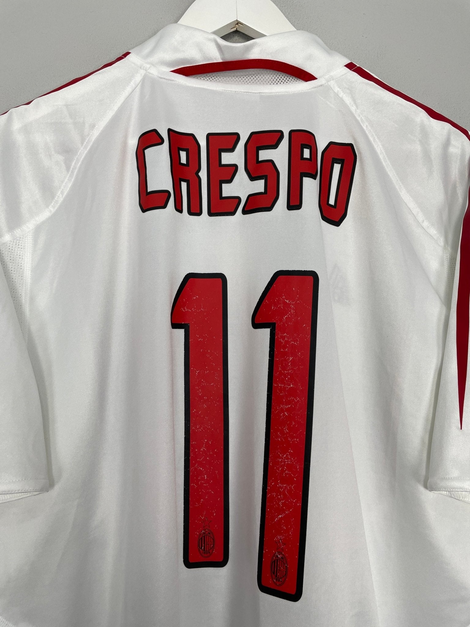 Shop 2004/05 AC MILAN CRESPO #11 AWAY SHIRT (L) ADIDAS, classic football shirts, vintage football shirts & retro soccer jerseys at Cult Kits